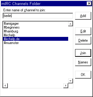 mIRC Channels Folder